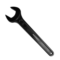Single-head open wrench Heavy-duty black dead mouth long-handled fork wrench 41 46 50 55 60 65 Percussion wrench