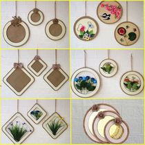 Hemp rope hand-woven disc kindergarten classroom wall ring creation decoration material creative hanging ornaments wall decoration