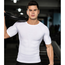 Only excellent men's body shaping clothes corset belly waist fitness exercise seamless bottoming short sleeve tight corset underwear
