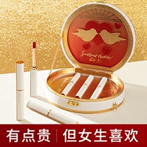 Lipstick female gift box set big brand full set of perfect lip gloss makeup diary makeup gift for girlfriend and friend