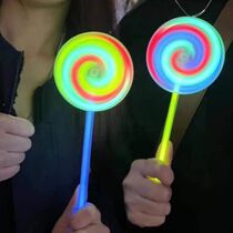Fluorescent Stick Candy Spin on New Years Day Valentines Day Girlfriend Small Gift Same Pop-fire Cross Year One-off Luminous Toy