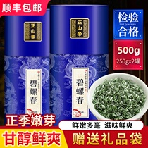 Zhengshan Emperor Biluochun Green Tea Fragrant Premium Authentic 2021 New Year Tea Canned Gift Box 500g