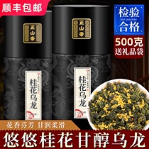 Zheng Shandi Osmanthus Oolong Tea Super Luo-scented Osmanthus Tea Alpine Tea Bags Canned Gift 500g