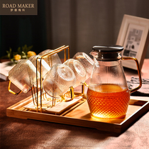 ROADMAKER glass with handle high temperature resistant tea cup home living room drinking water cold kettle cup set