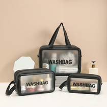 Washing bag student transparent waterproof Bath Travel childrens storage bag fitness bath bag mens small storage bag