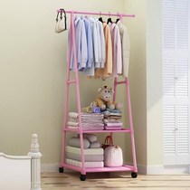 Nordic home clothes hangers landing bedrooms Easy clothes rack floor clothes rack shelves containing iron clothes hanger