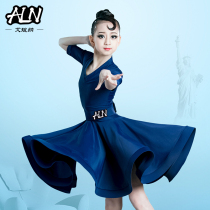 Professional Latin dance competition clothing female childrens regulations dance senior 2021 New Latin dance clothing black pool Ai Lang