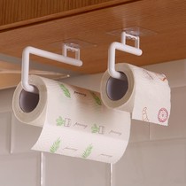 Kitchen towel rack rag hanger free kitchen oil suction paper rack lazy rag bracket adhesive hook towel rack