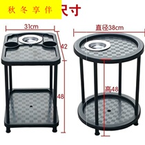 Small table plastic mahjong water bottle rack tea table next to the double-deck table machine next to the tea rack