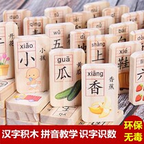 Domino childrens building blocks Student children 3 years old 6 years old Development of intellectual enlightenment educational cognitive wooden toys