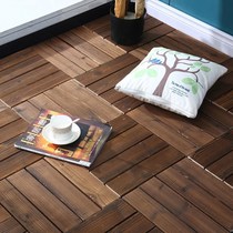 Outdoor floor Balcony anti-corrosion wood carbonized wood Indoor courtyard terrace Garden non-slip DIY floor tile stitching