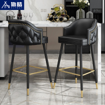 Xe Hao Nordic luxury front desk bar chair modern home Island bar bar stool cashier chair milk tea shop chair