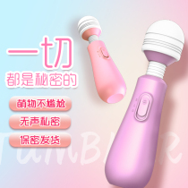 Multifunctional mini massager small wireless hand holding electric massage stick rechargeable vibration whole body massage instrument