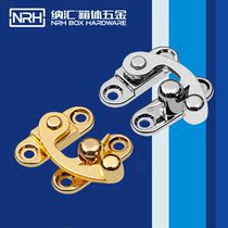 Horn hook lock gift packaging wooden box box buckle retro lock buckle antique jewelry box accessories lock small