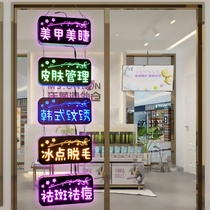 Light signs billboards stalls nail lights clothing stores flashing lights customized store names