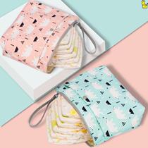 Crib storage hanging basket hanging bag bedside storage bag children's multifunctional washable diaper storage table storage box