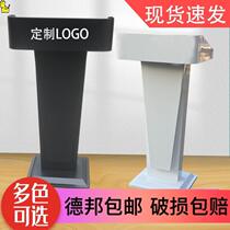 Stainless steel podium outdoor property reception desk welcome registration restaurant hotel speech desk consultation parking Department