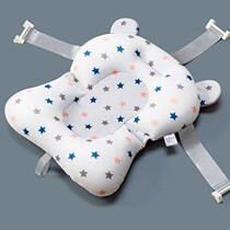 Baby bathing thever can sit reclining newborn anti-slip bath net pocket baby suspended bath mat sponge tub bath bed