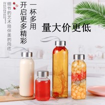 Water Cup beverage bottle enzyme bottle bubble wine bottle juice bottle glass empty bottle thick bottle sealed can empty glass bottle