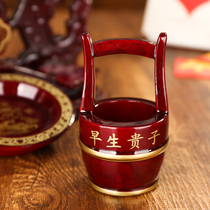 Son and Sun Bucket Three Pieces Set of Marriage Wedding Supplies Dowry