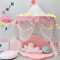 * Pure cotton * childrens bed tent indoor girl princess game house Dollhouse half moon kindergarten reading corner