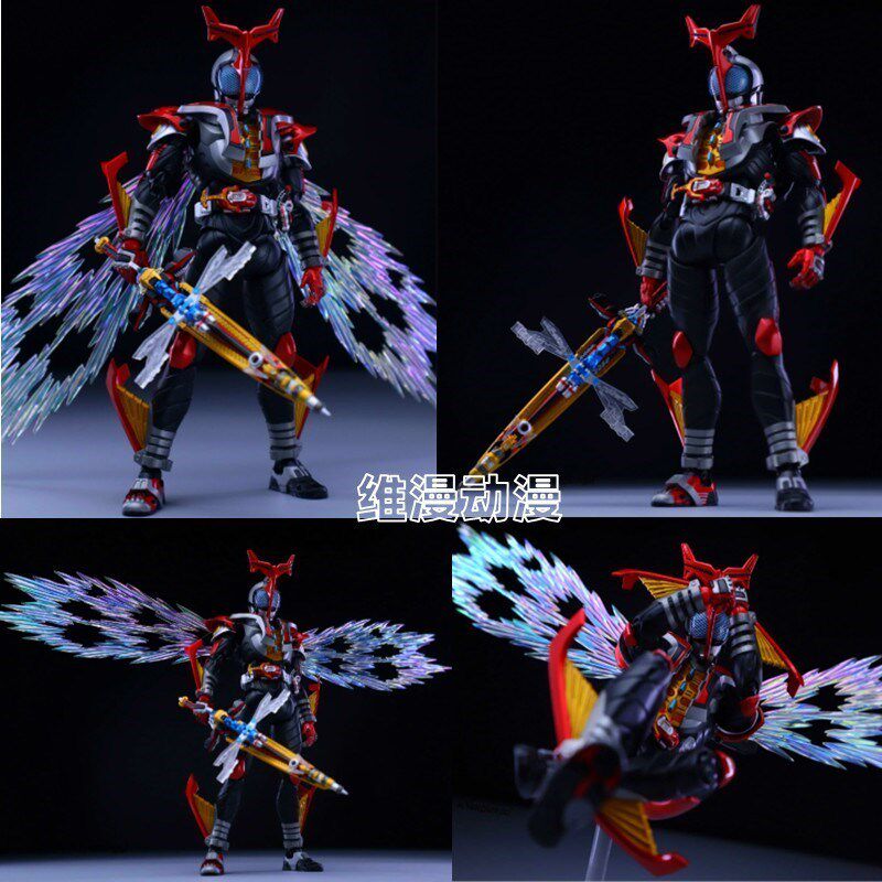 High -End 국내 Ko Kamen Knight Knight High -Energy Armor King Real Bone 조각의 형태를 넘어서 장난감 모델을 처리 할 수 ​​있습니다.