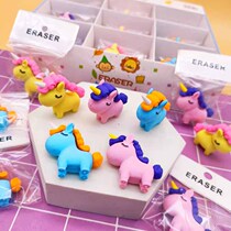 Unicorn Rubber Eraswipe Cartoon Cute Simulation Series Wipe up and removable assembly Puzzle Children Toddler Toys