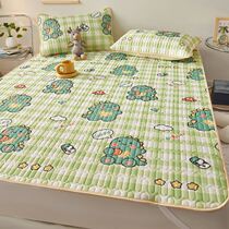 Summer latex sandmat ice silk mats washable folding student dormitories Single summer Three sets for winter and summer