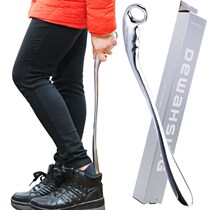 Stainless steel shoehorn titanium alloy shoestring metal shoe lift shoe loader long handle