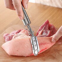 Scraping knife Stainless steel scraping pig hair knife hair removal shaving tool Fish scale planer hair clip clip to pig hair artifact