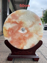 Natural Afghan safflower ice jade buckle ornaments jade wall home TV cabinet porch housewarming craft gifts