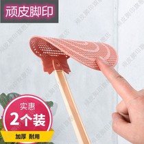 Fly swatter plastic racquet does not rotten household thick and long handle manual large mosquito mosquito killing artifact silicone