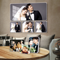 Photo frame setting table Korean crystal print Ramina photo custom photo decoration wedding photo washing Wall