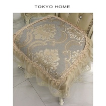 TOKOY European dining chair cushion stool cushion table fabric luxury lace cushion living room belt home seat cushion