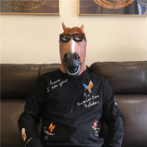 Hood Sand Sculpture Funny Animal Headgear Single Dog Animal Mask Net Red Sand Sculpture Headgear Party Gift Burst