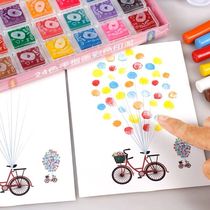 Finger Graffiti Painting Children Beauty Workers Area Materials Semi-finished handmade Ideas for small class activities Kindergarten
