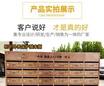 Custom stainless steel letter box outdoor community wall floor multi-door intelligent rainproof mailbox milk box