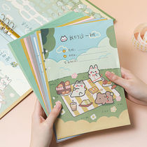 Classmates record female students Korean version of sixth grade primary school address book loose page book can be split ins Net red graduation commemorative book