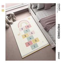 Carpet Ins wind bedroom Childrens room Jumping House Cartoon Cute Bed Side Blanket Strips Home Floor Mats Washable