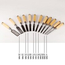 Woodworking chisel woodworking knife flat shovel knife through heart flat chisel steel chisel knife cutting Carpenter slotted chisel woodworking tools
