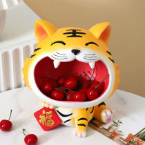 Creative light luxury living room desktop porch Tiger storage home decoration furnishings put key storage box to give gifts