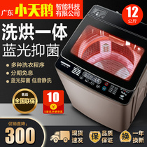 Small Swan Mountain washing machine automatic household 8 10kg pulsator large capacity washing and drying integrated dormitory mini