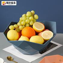 European style put cut fruit plate household fruit plate living room coffee table creative fruit pot plastic net brown brown sugar fruit plate now
