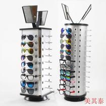 Glasses cabinet booth eye rack for glasses shelf creative container bracket sub-ornaments shelf round table holder