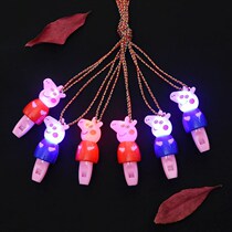 Luminous childrens toy cartoon pig tremble with baby whistle push activity gift kindergarten prize