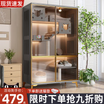 Cat Villa Real Wood Cat Cage Home Cat Cowl Luxury Cat House Cat House Cat Cabinet Breeding Triple-Mega Cat House