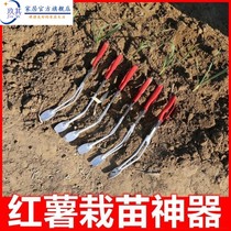 Sweet potato seedling artifact honey potato seedling planting device sweet potato vine seedling planting agricultural transplanting tweezers manual fork