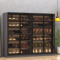 Shoe Cabinet Home Entrance Door External Large Capacity Genguan Lockers Brief Modern Small Household Type Light Lavish Glass Containing Cabinet