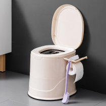 Elderly up to night deity Elderly Toilet mobile female seat style bedpan pregnant woman toilet sitting stool pail with lid