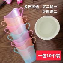 Thickened transparent cup holder disposable cup heat insulation Cup bracket plastic paper cup holder anti-scalding paper cup holder